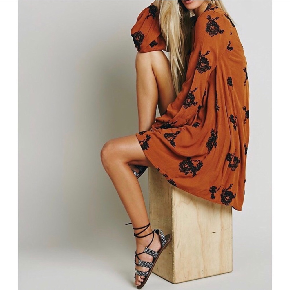 Free People Embroidered Austin Dress